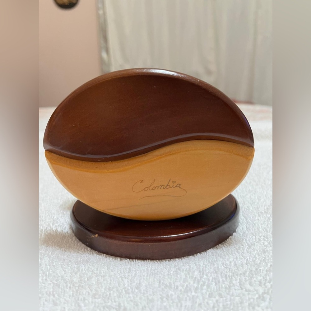 Colombian wooden napkin holder